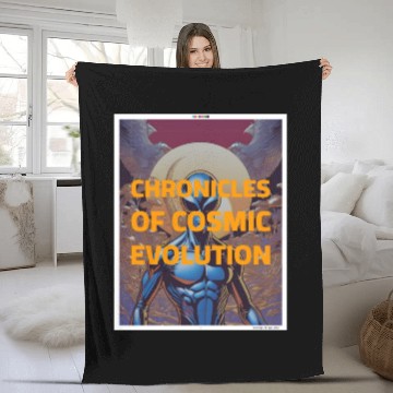 Discover Ethereal Alien Fantasy - Cosmic Radiance Art Fleece Blankets