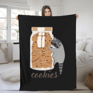Discover Chocolate Cookies Lover Mine Fleece Blankets