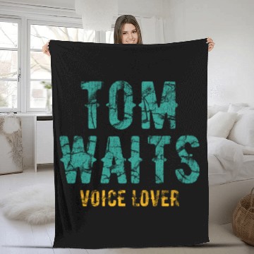 Discover Tom Waits Voice Lover Retro Fleece Blankets