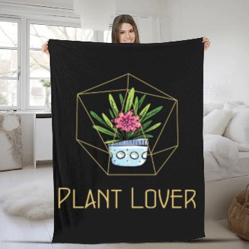 Discover Plant Lover Fancy Houseplant Fleece Blankets
