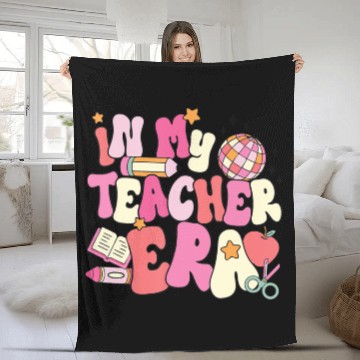 Discover In My Teacher Era First Day Of School Back Fleece Blankets