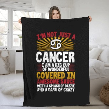 Discover Astrology Sun Sign Cancer Zodiac Traits Fleece Blankets