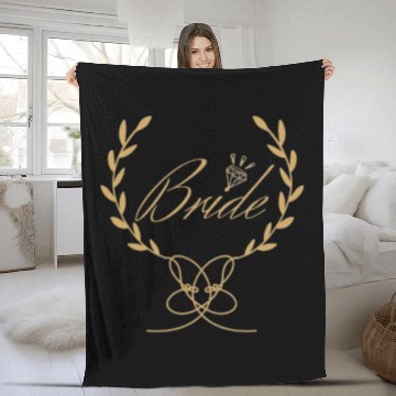 Discover Bride Wedding Honeymoon Fleece Blankets