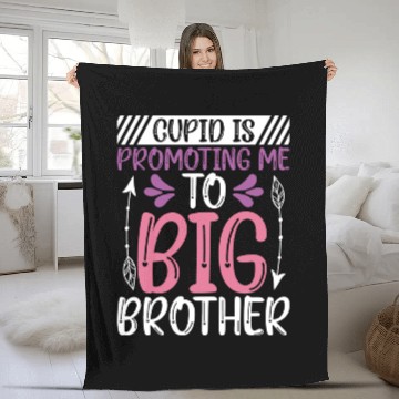 Discover Valentine Pregnancy Announcement Big Brother Cupid Fleece Blankets