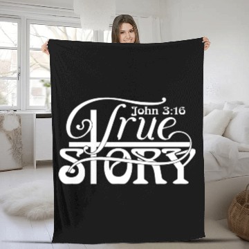Discover John 3:16 a True Story Love Jesus Christian Fleece Blankets