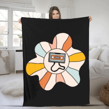 Discover Nostalgia Tape Fleece Blankets