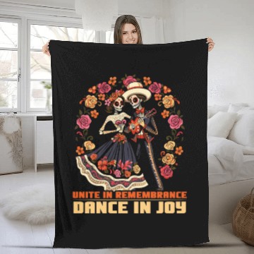 Discover Dia De Los Muertos Sugar Skull Mexican Holiday Fleece Blankets