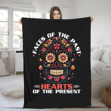 Discover Dia De Los Muertos Sugar Skull Mexican Holiday Fleece Blankets