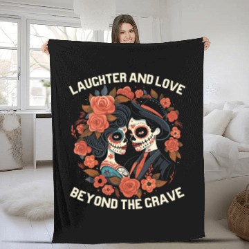 Discover Dia De Los Muertos Sugar Skull Mexican Holiday Fleece Blankets
