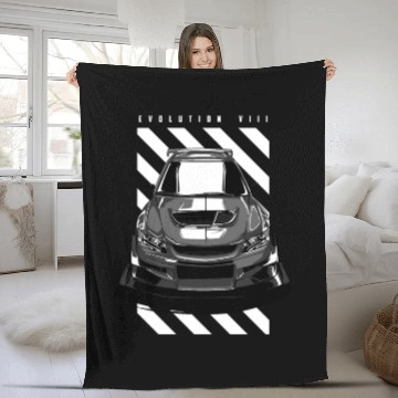 Discover evolution iii Super Racing Car Fleece Blankets
