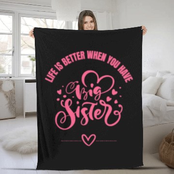 Discover Big sister Fleece Blankets