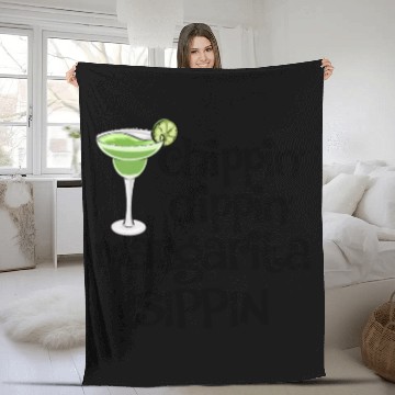 Discover Chippin Dippin Margarita Sippin Fleece Blankets