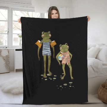 Discover Frog Pond Friends Fleece Blankets
