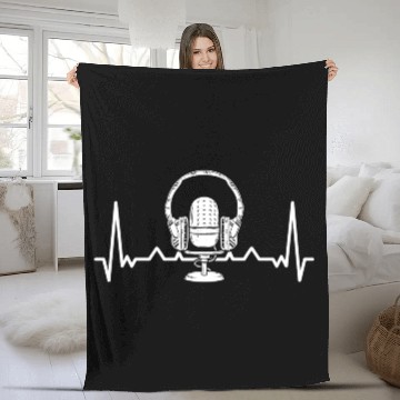 Discover Podcast Microphone A True Crime Murder Show Lover Fleece Blankets