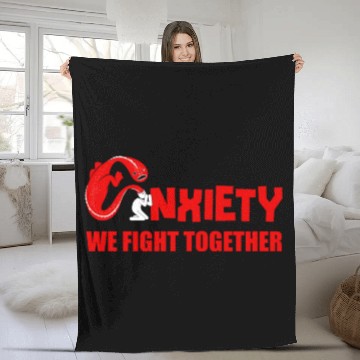 Discover Psychology Psychologist Anxiety Fleece Blankets