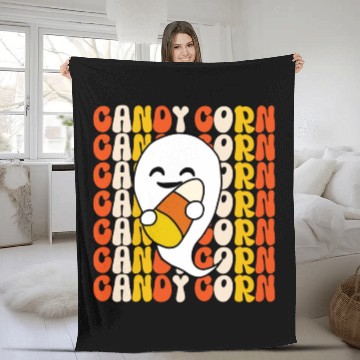Discover Spooky Candy Corn Costume Fleece Blankets for Children