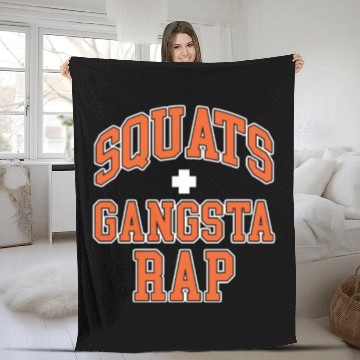 Discover Squats Plus Gangsta Rap Fleece Blankets
