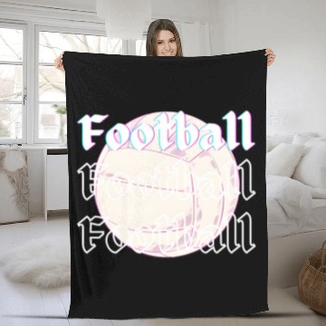 Discover Football is life , sport lover Fleece Blankets