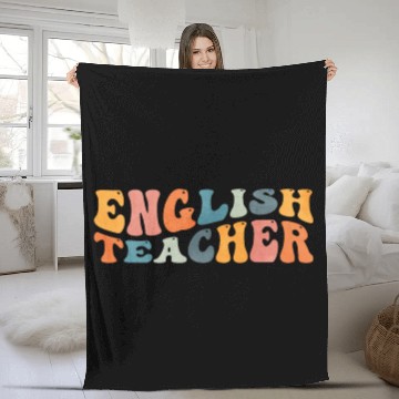 Discover Groovy English Teacher Grammar Literature Teaching Fleece Blankets
