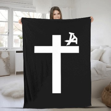 Discover Christian Cross Design Fleece Blankets