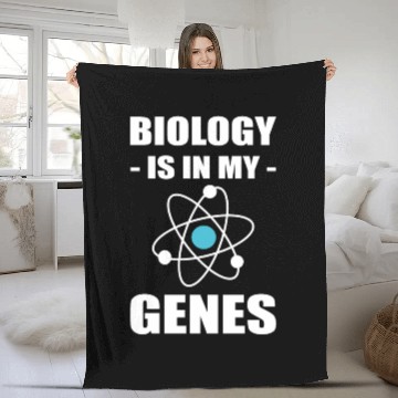 Discover Science Biology Biology Professor Fleece Blankets