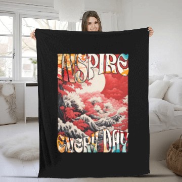 Discover Positive Vibes Series 01: Inspire Every Day 2 Fleece Blankets