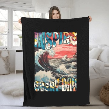 Discover Positive Vibes Series 01: Inspire Every Day 3 Fleece Blankets