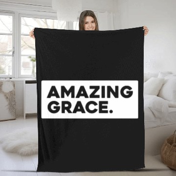 Discover Amazing Grace Love Jesus Christian Christmas Fleece Blankets