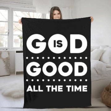 Discover God Is Good Love Jesus Christian Christmas Fleece Blankets