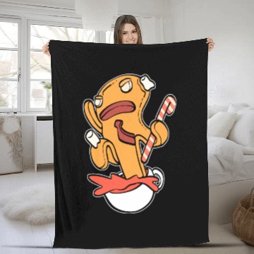 Discover Gingerbread Splash Coffee Lover ANd Morning Person Fleece Blankets