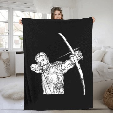 Discover Archery Fleece Blankets