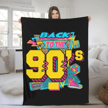 Discover back to the 90s Fleece Blankets