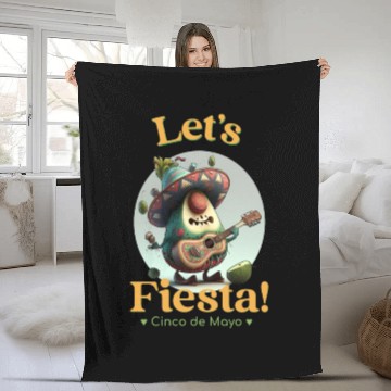 Discover Lets Fiesta Cinco de Mayo Fleece Blankets