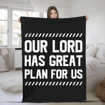 Discover Our Lord Has Great Plans For Us Jesus Christian Fleece Blankets