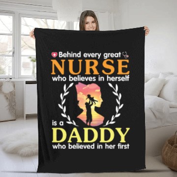Discover Behind Every Great Nurse Who Believes In Herself Fleece Blankets