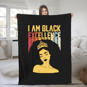 Discover I Am Black History Month African American For Fleece Blankets