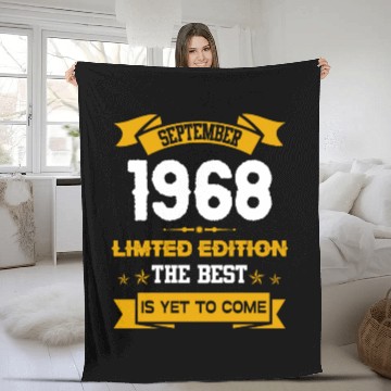 Discover September 1968 Birthday Surprise Fleece Blankets