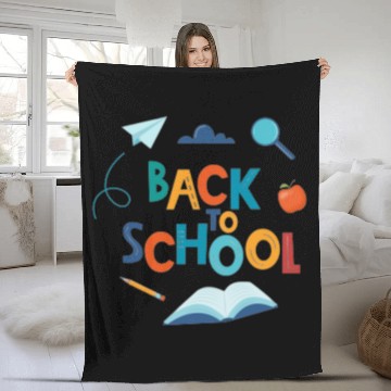 Discover back to school Fleece Blankets