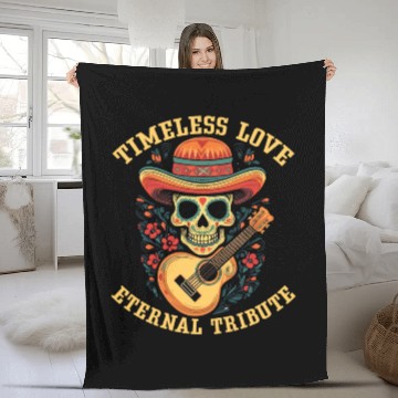 Discover Dia De Los Muertos Sugar Skull Mexican Holiday Fleece Blankets