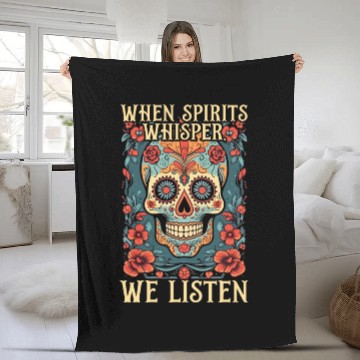 Discover Dia De Los Muertos Sugar Skull Mexican Holiday Fleece Blankets