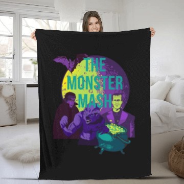 Discover monster mash Fleece Blankets