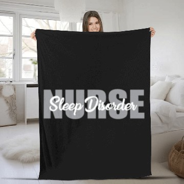 Discover Sleep Disorder Nurse Outfit Sleep Nurse Fleece Blankets