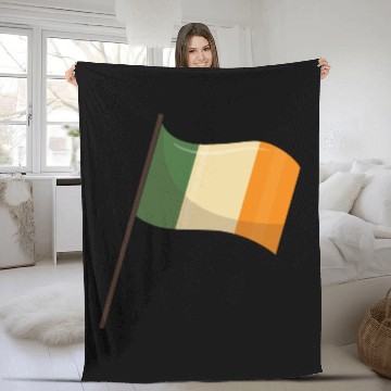 Discover Saint Patricks Day Ireland Flag Fleece Blankets