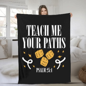 Discover VBS Crew Teach Me Your Paths Psalm 25:4 Religious Fleece Blankets