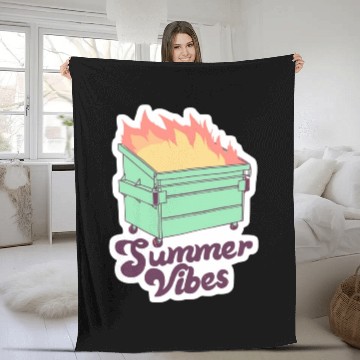 Discover Living Hell: Summer Vibes Fleece Blankets