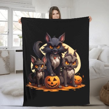 Discover Spooky Critter Companions: Halloween-Themed Animal Fleece Blankets