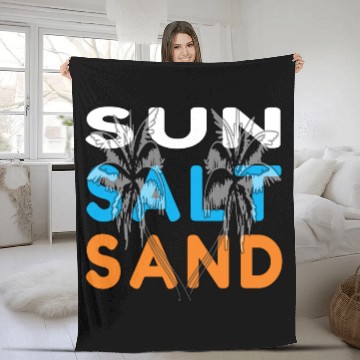Discover Sun,Salt, and Sand Beach Life Fleece Blankets
