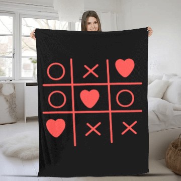 Discover Cool Valentine s Day Criss Cross Heart Fleece Blankets