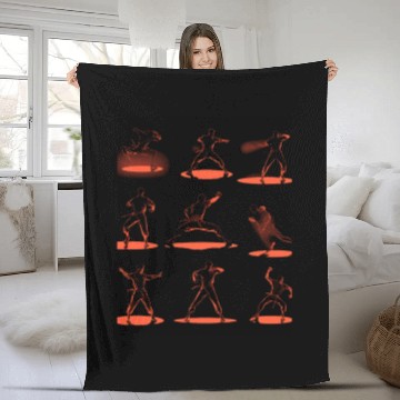Discover Karate Poses Taekwondo Judo Fighter Martial Arts Fleece Blankets