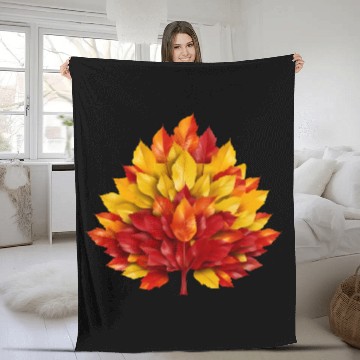 Discover Autumn in Spain: Yellow-Red Leaves Reflecting the Fleece Blankets